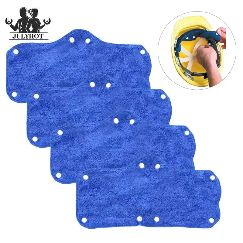 

2pcs Safty Helmet Replacment Sweatband Snap-on Wicking Terry Cloth For Outdoor Worker Helmet Snap-on Type Sweat Band Accessories