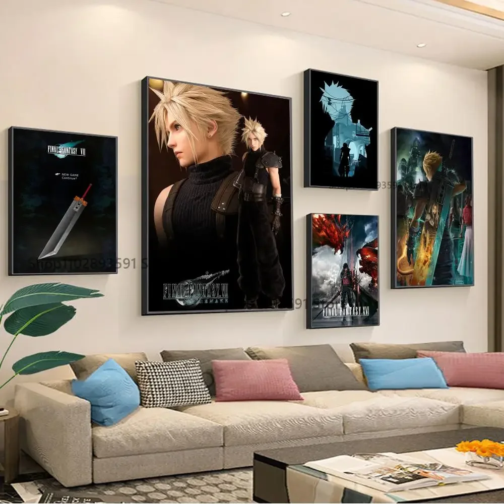 1 шт. популярный постер-наклейка Последняя фантазия VII