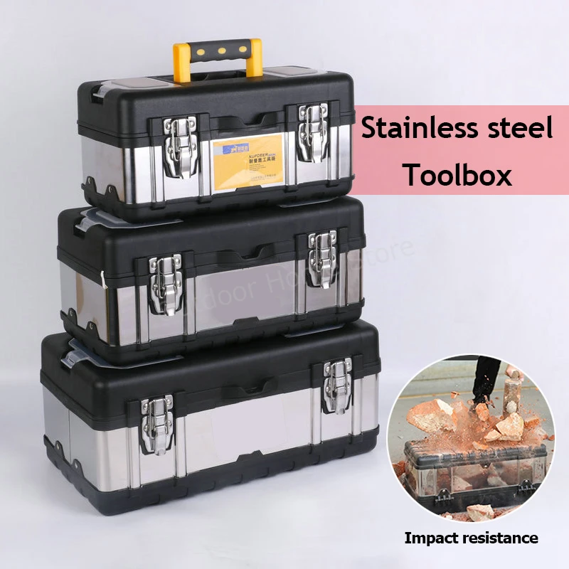 

Multiple Specifications Toolbox Double Layer Tools Storage Box Electrician Hardware Tool Case Portable Tool Box Organizer