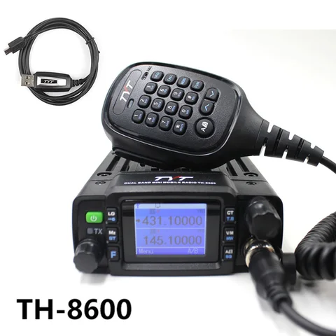 Рация TYT TH-8600 Mini Car Mobile Radio 25W VHF 136-174Mhz & UHF 400-470Mhz 200CH Ham Radio Station Walkie Talkie TH8600