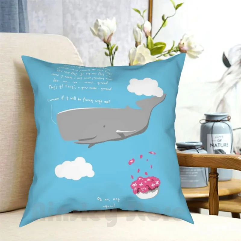 

Infinite Improbability Fall Pillow Case Printed Home Soft DIY Pillow cover Whale Douglasadams H2G2 Hitchhikers Guide To The