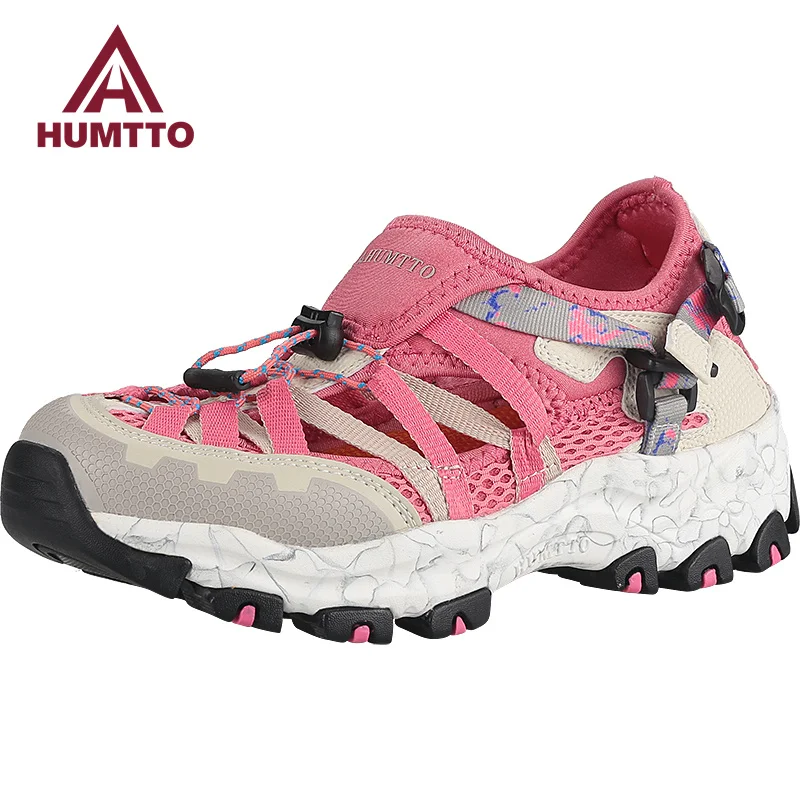 HUMTTO Outdoor Summer Shoes Womens Breathable Hiking Shoes Trekking Water Sneakers for Women Quick Drying Beach Barefoot Sandals