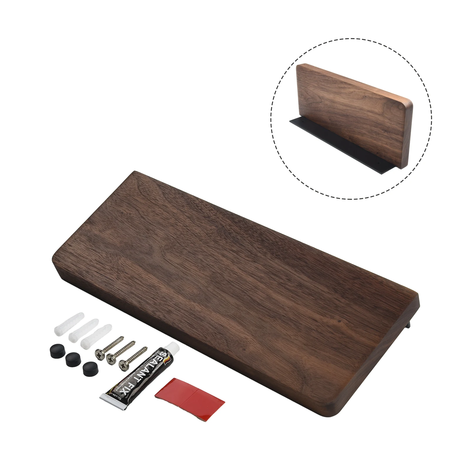 Искусная деревянная стойка для хранения в рустикальном стиле из орехового