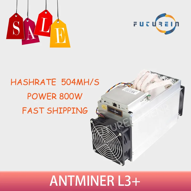 

Refurbished Used Antminer L3+ 504M Professional ASIC Litecoin Dogecoin Mining Machine Scrypt Algorithm LTC M