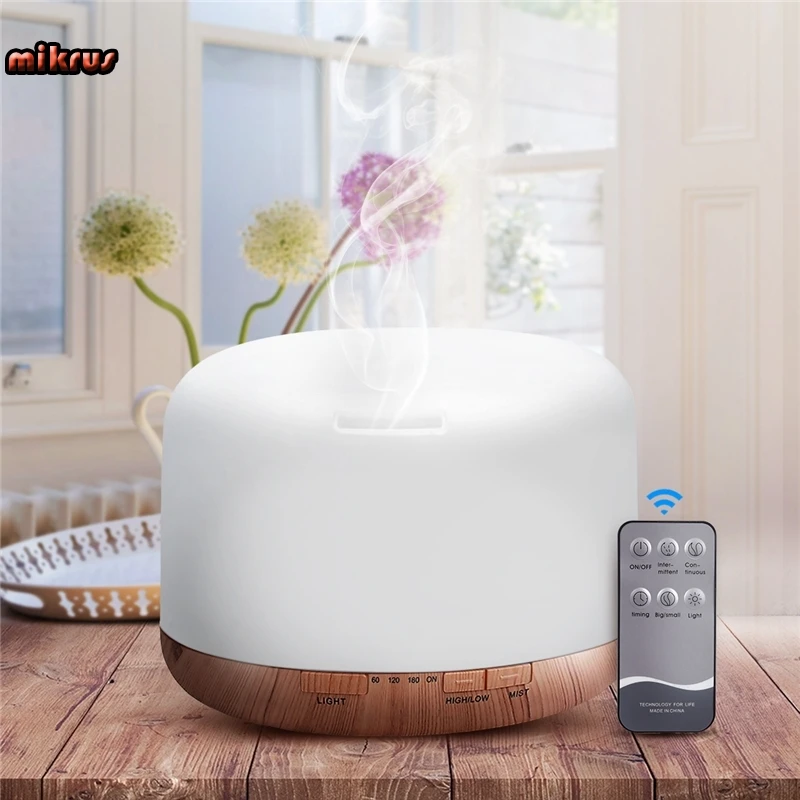 

Увлажнитель воздуха с распылителем эфирных масел, 300 мл, 500 мл