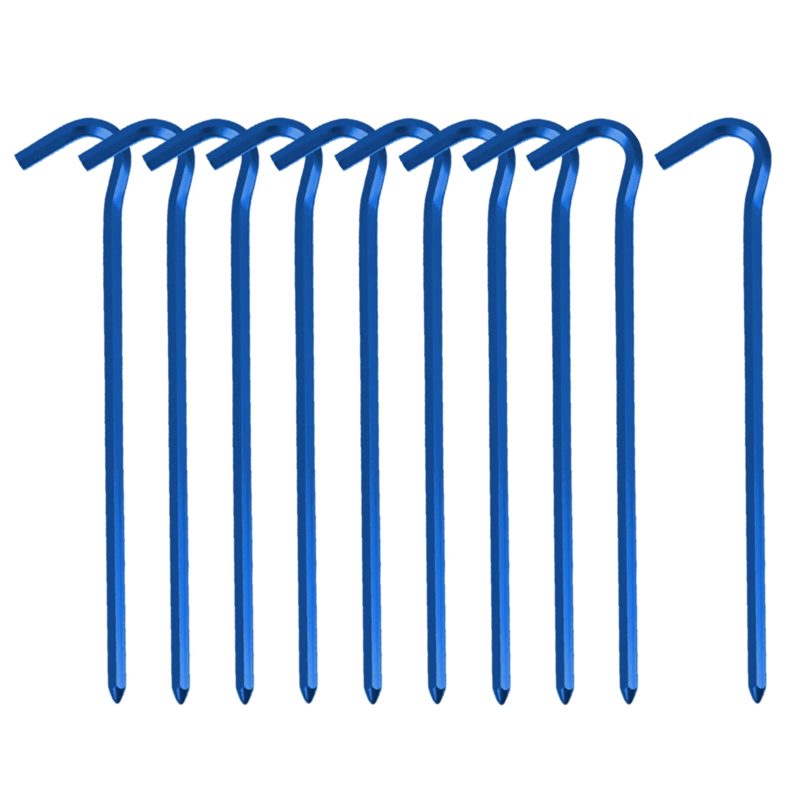 

10PCS Ground Stakes Camping Tent Stakes With Secure Curved Hook Ends Sturdy Tent Stakes For Agricultural Fences Camping Garden