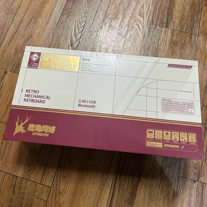 Фото Механическая игровая клавиатура Hypergryph Arknights Retro 87, 2.4G, трехрежимная беспроводная, с полной поддержкой горячей замены клавиш, программируемая, для Windows и Android №4