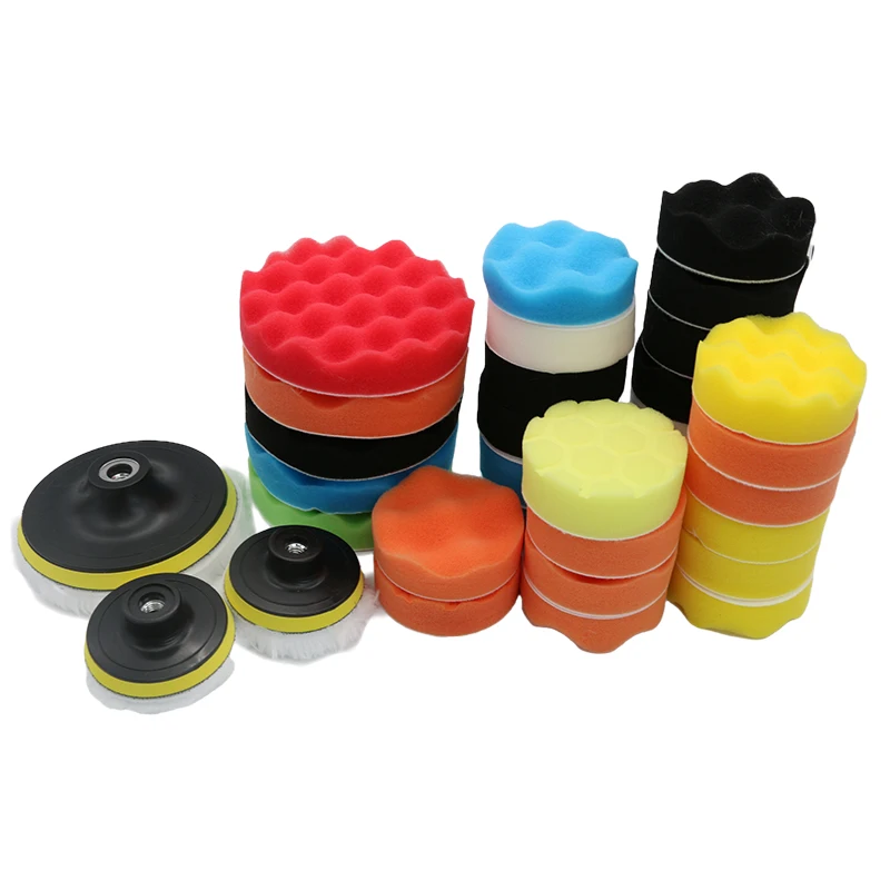 

Car Polishing Sponge Pads Kit Foam Pad Buffer Kit Polishing Machine Wax Pads for Auto Motorcycle motor vehicle Removes Scratches