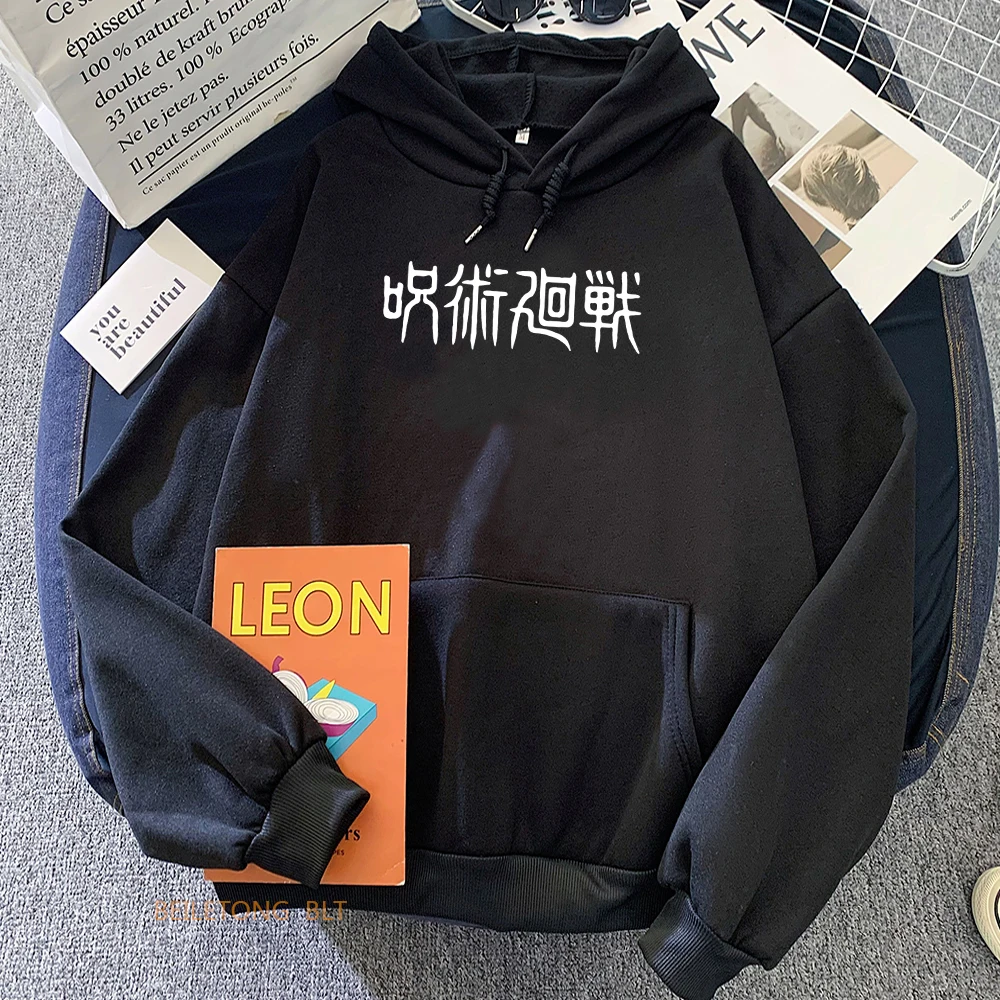 

Худи в стиле японского аниме, с длинным рукавом, на флисе