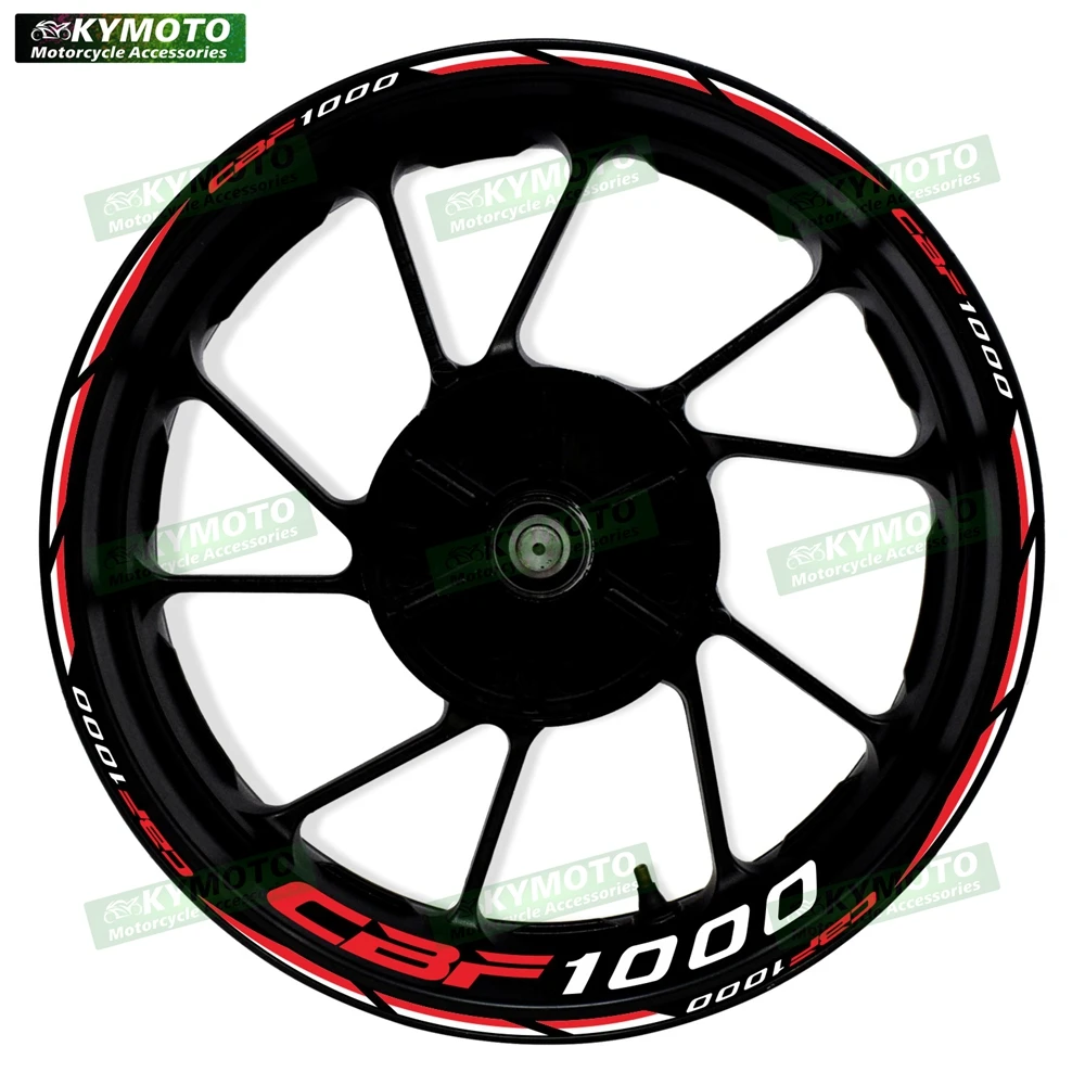 

Для мотоцикла Honda CBF1000 CBF 1000 17-дюймовые наклейки на передние и задние колеса, водонепроницаемые светоотражающие наклейки на обод