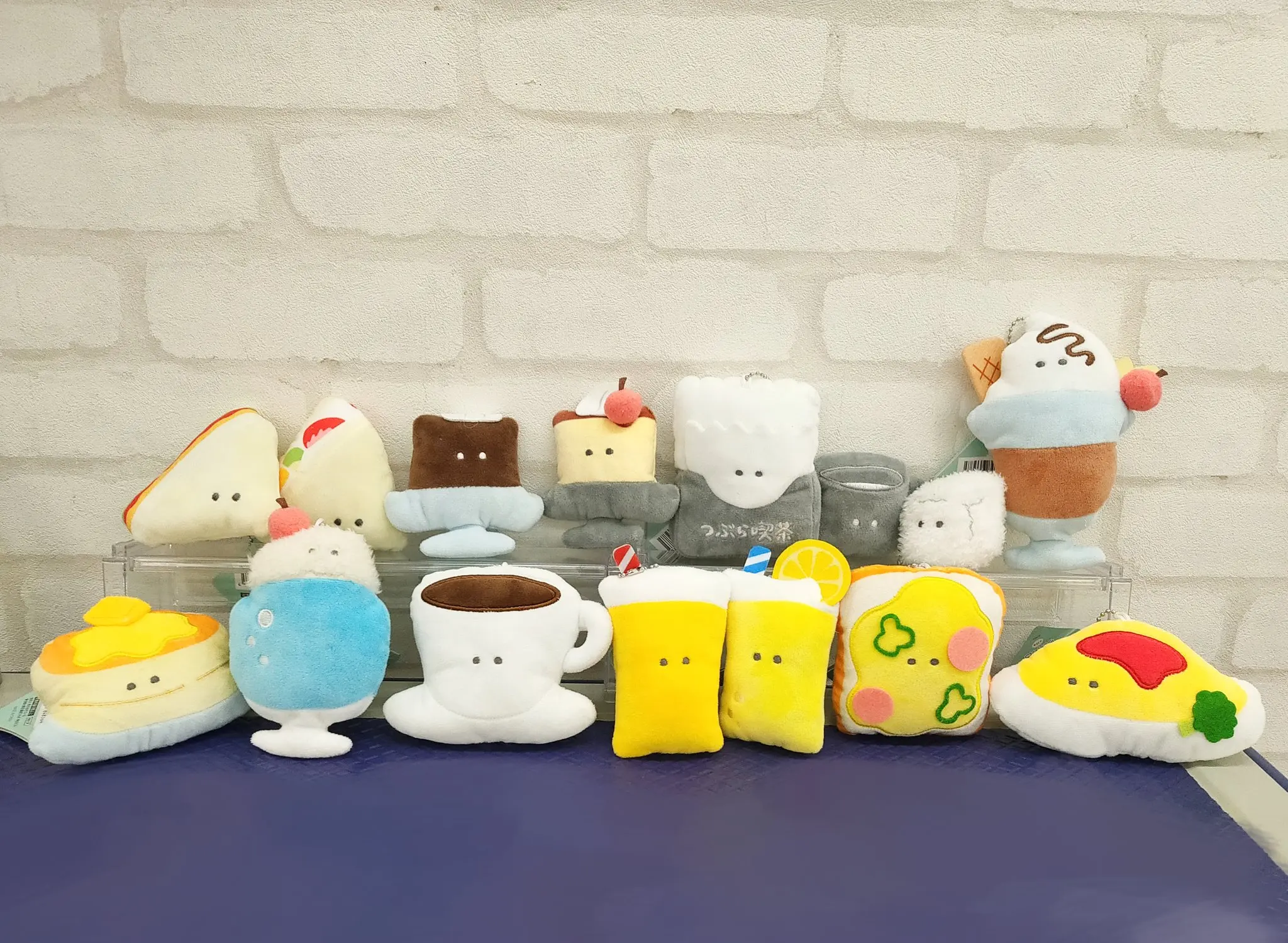Фото Yell World фаршированные 5,8 см маленькие круглые глаза Cafe Petit Mascot BC kawaii газированная кофе в зернах сэндвич торт плюшевая модель кулон №3