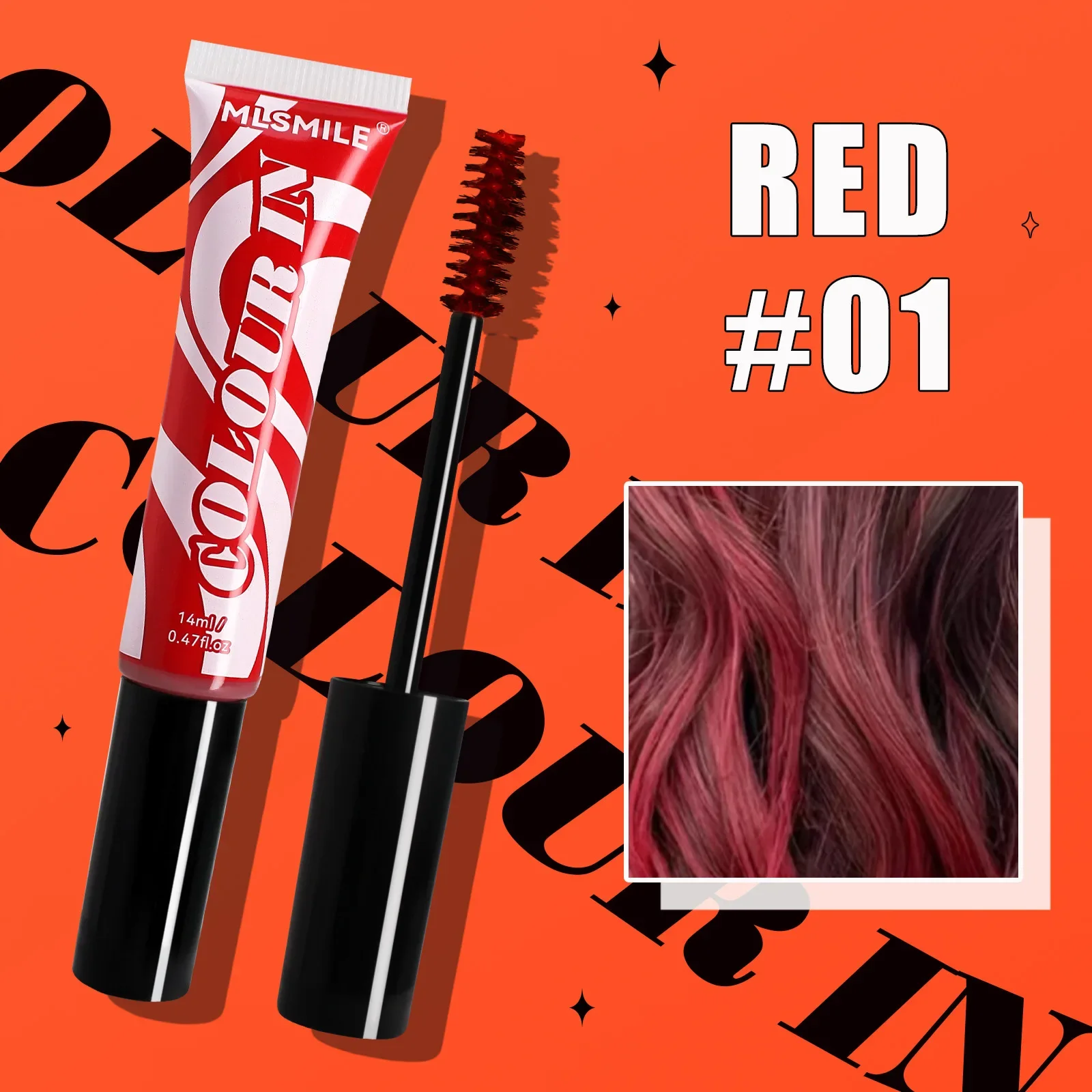 Одноразовая краска для волос на Хэллоуин высокоглянцевая цветная палочка