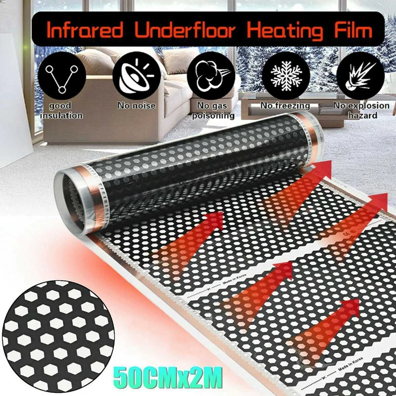 GTBL 2X подогрев пола 50 см x 2 м сотовый обогреватель электрический инфракрасный