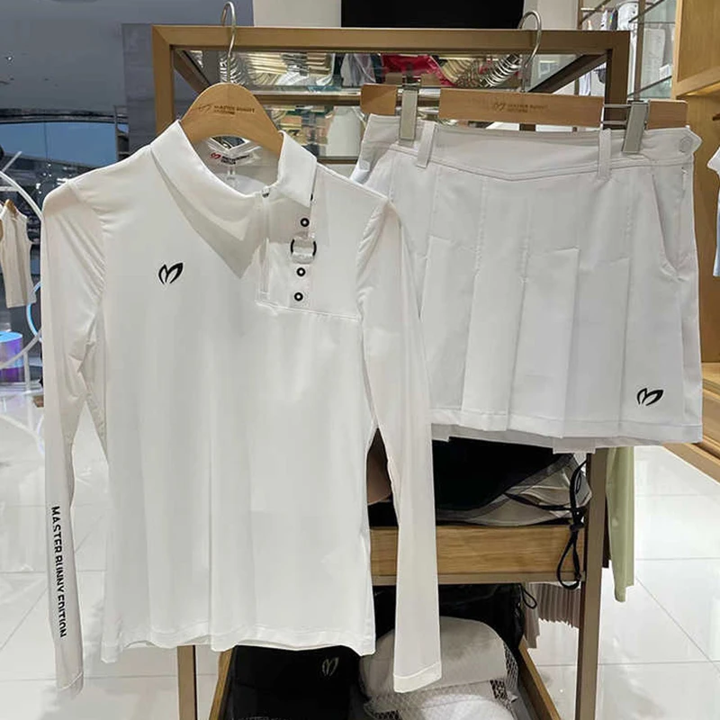 

Тонкая ледяная шелковая футболка с длинным рукавом Женская Солнцезащитная дышащая быстрая сушилка Кролик Одежда для гольфа