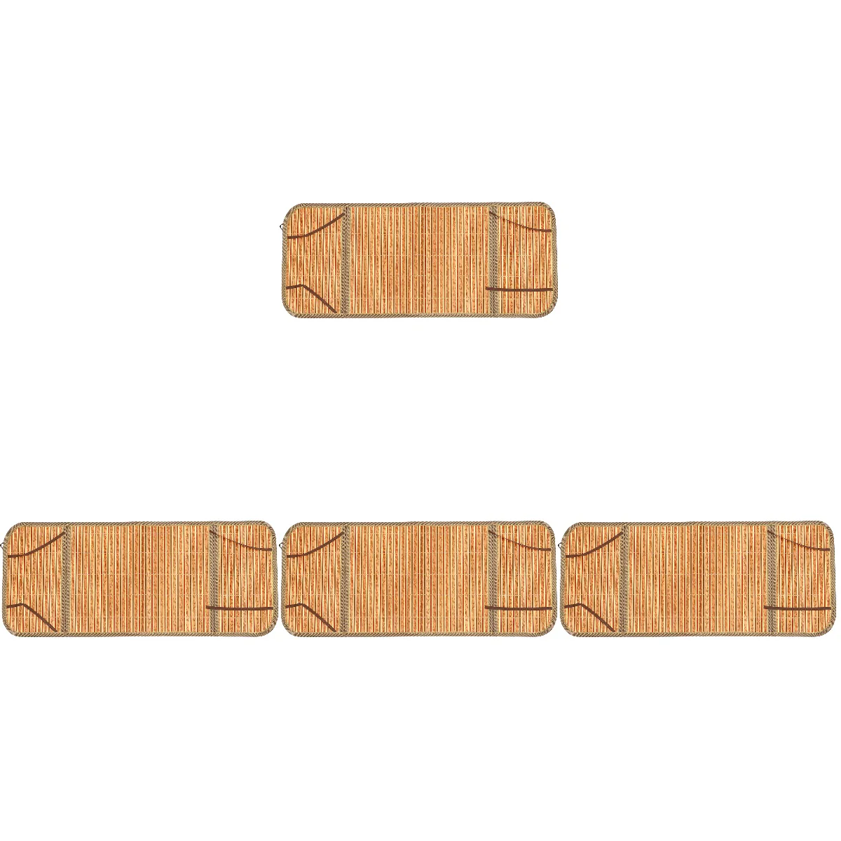 

4 Pack Baby Stroller Bamboo Mat Carseats Cooling Cushion Double Sided Dining Chair