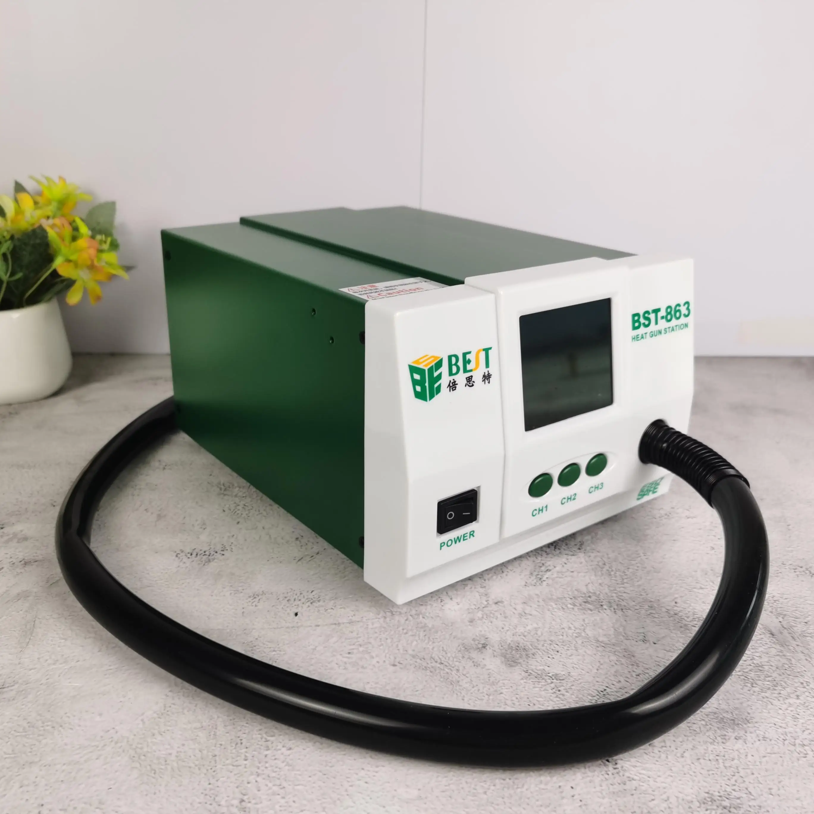 Настольная станция для распайки горячего воздуха с цифровым дисплеем сенсорный