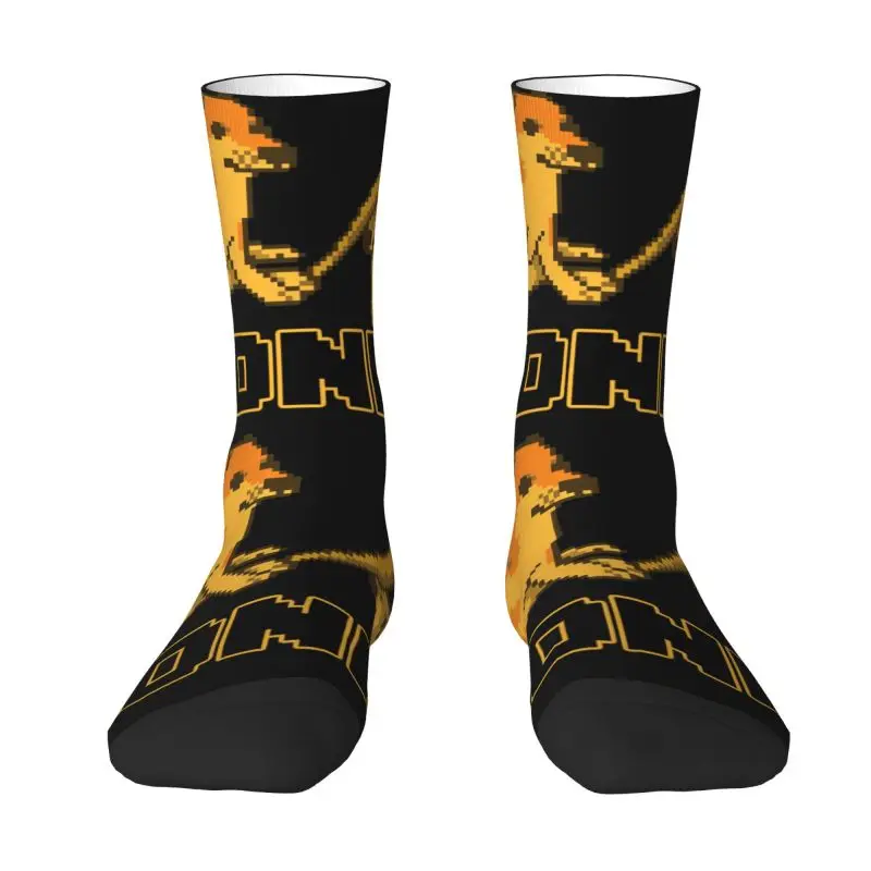 

Cute Mens Cheems Bonk Meme Pixel Art Dress Socks Unisex Breathbale Warm 3D Printing Shiba Inu Dog Crew Socks