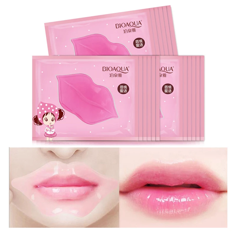 

30pcs BIOAQUA Crystal Collagen Lip Mask Hydrating Lips Plumper Pads Masks Moisturizing Anti-wrinkle Lip Patches Beauty Skin Care