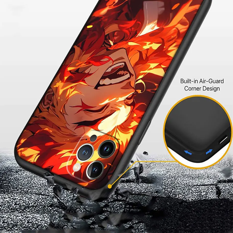 Новый высококачественный чехол для мобильных телефонов Demon Slayer Hashira iPhone 16 15 14 13 12