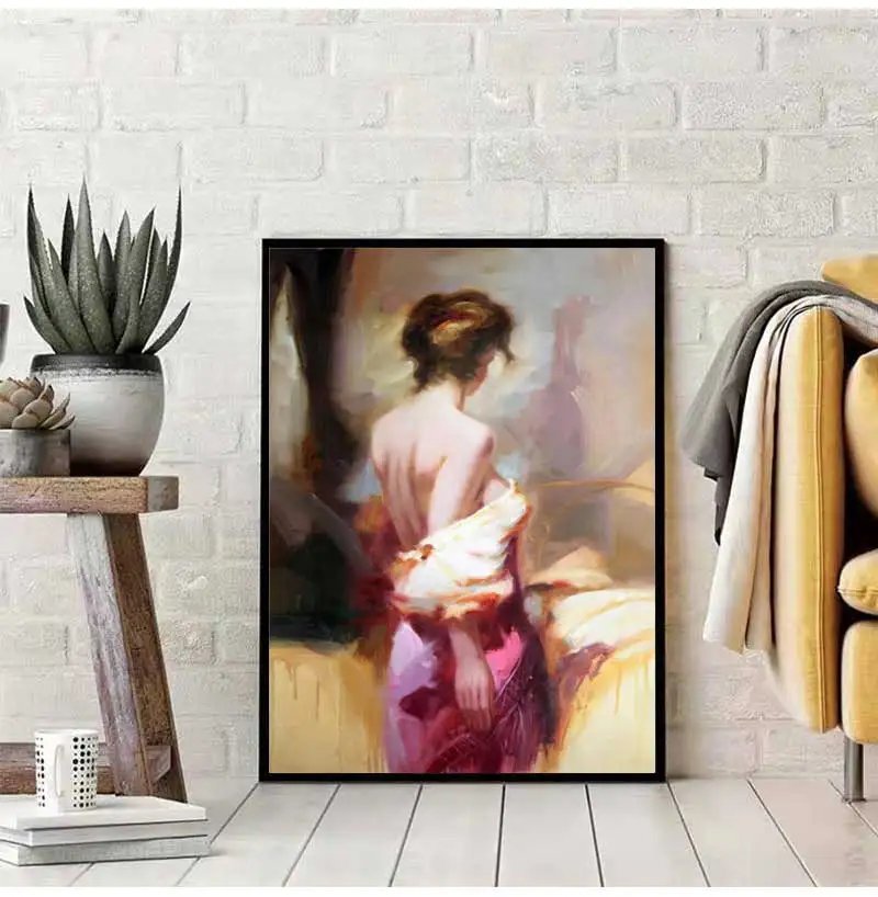 Картина по номерам Абстрактная фигура Ручная роспись маслом Рисунок на холсте