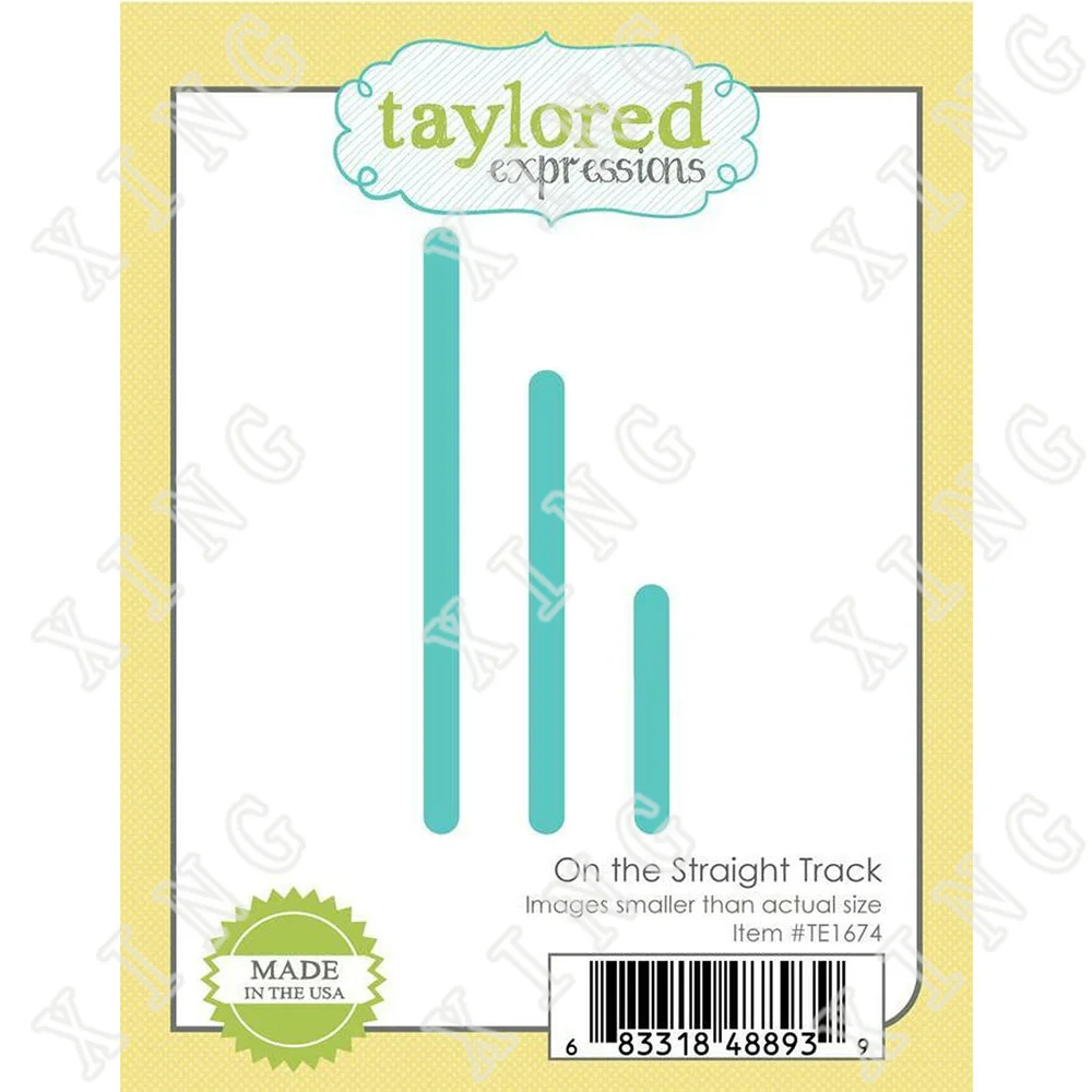 

2022 New On The Straight Track Metal Cutting Dies Diy Craft Paper Scrapbooking Greeting Card Album Decoration Embossing Molds