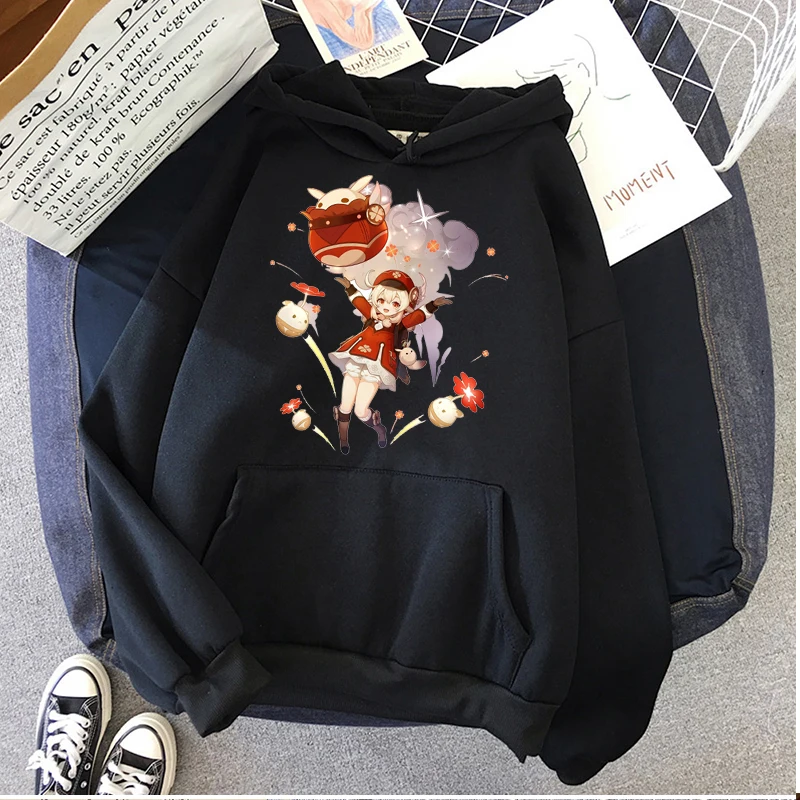 

Game Genshin Impact Unisex Pullover Women Hoodies Lu Duc and KLEE Anime Print Sweatshirt Clothes for Teenagers Harajuku Hoodie