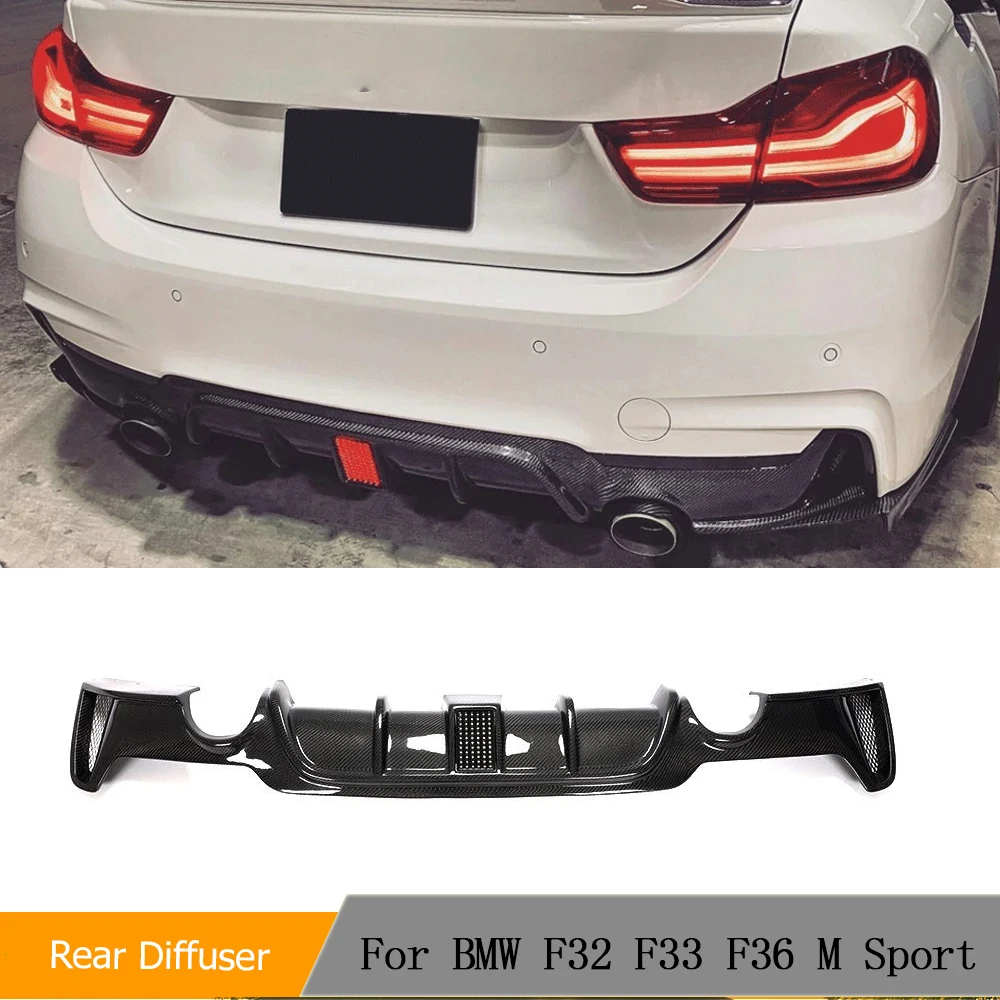 

Автомобильный задний спойлер для BMW 4 серии F32 F33 F36 M Sport, задний диффузор из углеродного волокна с тормозом 2014-2018
