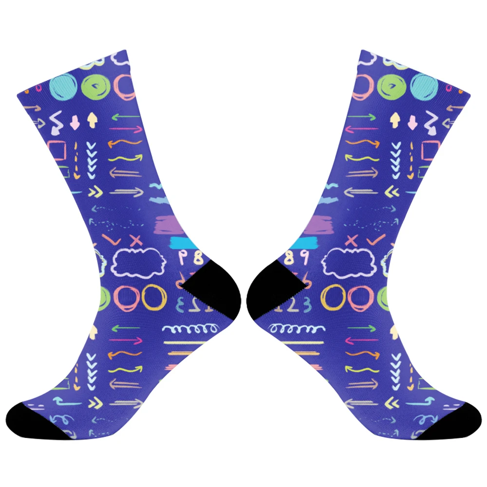 Летние повседневные Праздничные Носки с принтом Харадзюку забавные носки