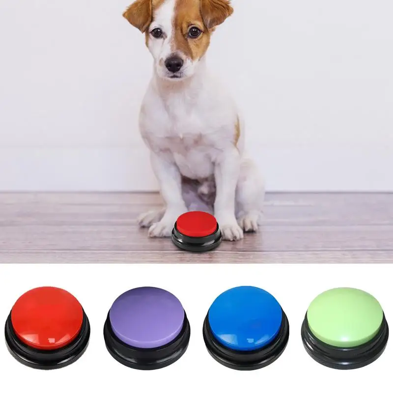 Dog Talking Buttons 30 Second Recordable Buzzers Puppy Speech Training Playback Durable Pet Press Sound Communication Supplies