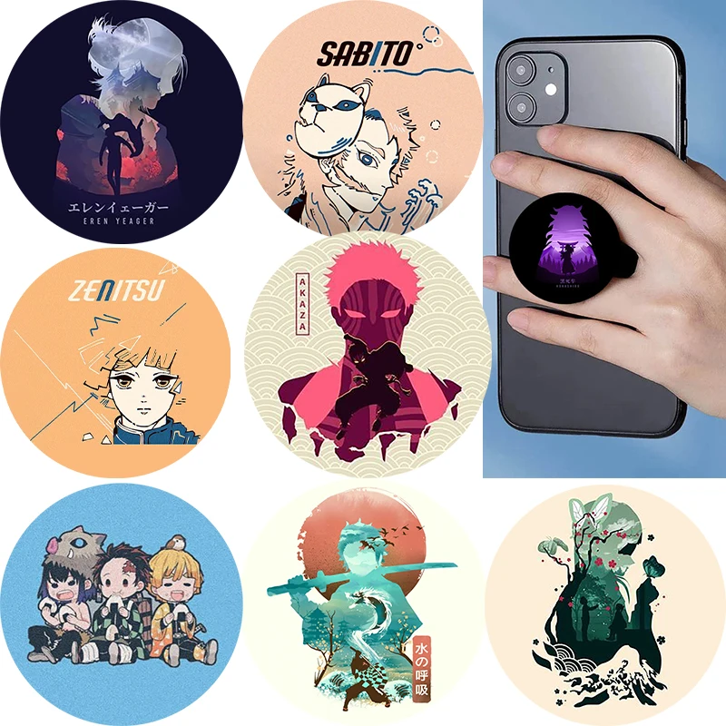 

Demon slayer Popping Phone Socket Folding Phone Holder Stand Phones Grip Mobile Phone Accessories Soporte Movil For Apple iPhone