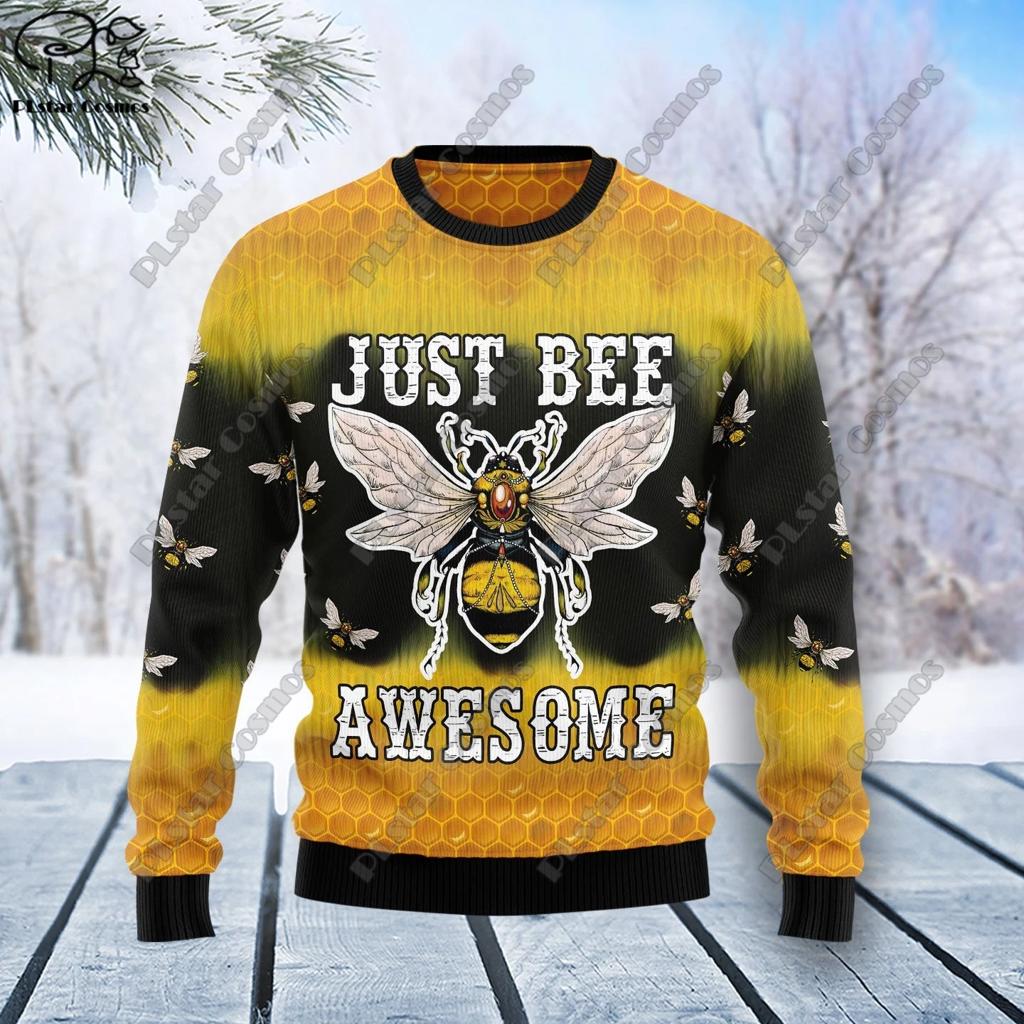 Новинка милый Рождественский свитер с 3D принтом животных уличный Повседневный