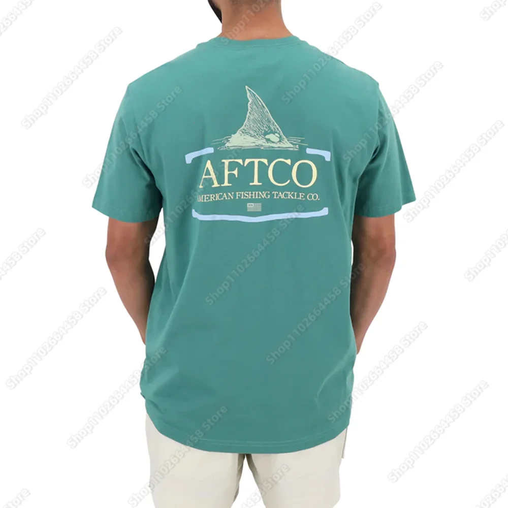 AFTCO Fishing Shirt Upf 50+ Men T-Shirt Sweatshirt Uv Protection Short Sleeve Top Outdoor Summer Fishing Clothes Camisa De Pesca enlarge