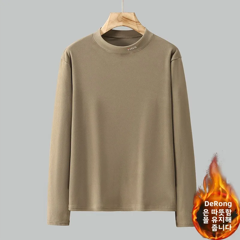 50 00 кг Зимняя базовая рубашка Fat Man с высоким воротником и длинными рукавами