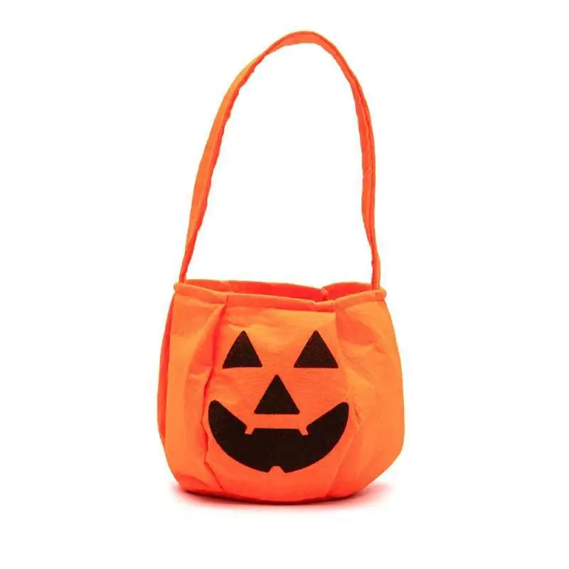 

Halloween Loot Party Kids Pumpkin Trick Or Treat Tote Bags Candy Bag Halloween Candy Storage Bucket kids Portable Gift Basket