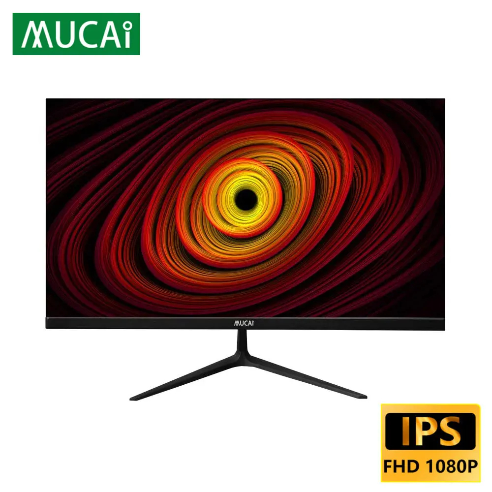 MUCAI 22 Inch Monitor 75Hz LED Display PC IPS HD office Desktop Computer Screen Flat Panel 22" 1920*1080 VGA/HDMI-compatible