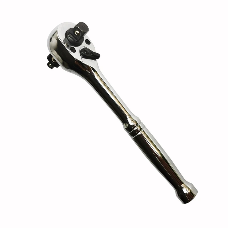 

Гаечный ключ с храповым механизмом, 1/4 дюйма, 3/8 дюйма и 1/2 дюйма, двухсторонний быстроразъемный ключ с 72 зубцами, прочный ручной инструмент для ремонта