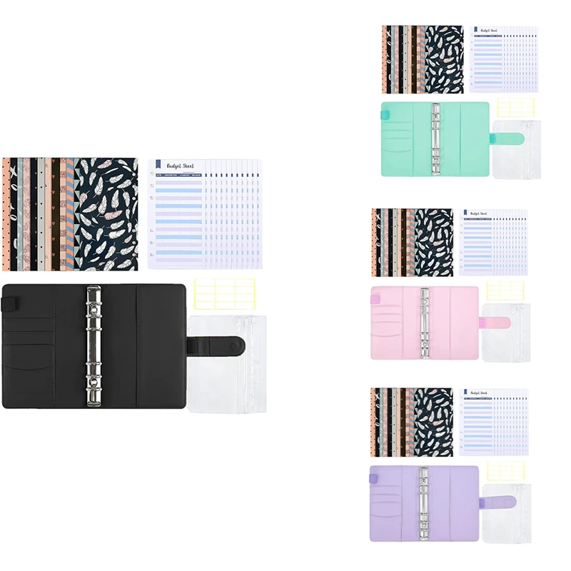 

32 Pieces PU Binder Cash Envelope For Cash Budget And Storage Set It Can Be Used To Store Cash, Checks