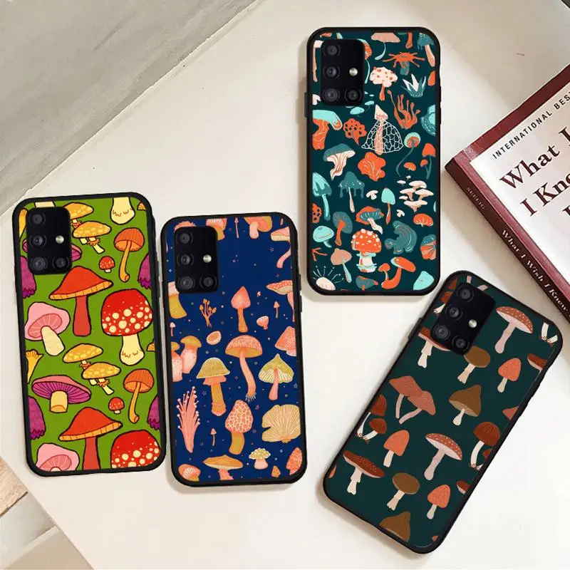 

Mushroom vegetable pattern Phone Case For Samsung galaxy A S note 10 12 20 32 40 50 51 52 70 71 72 21 fe s ultra plus
