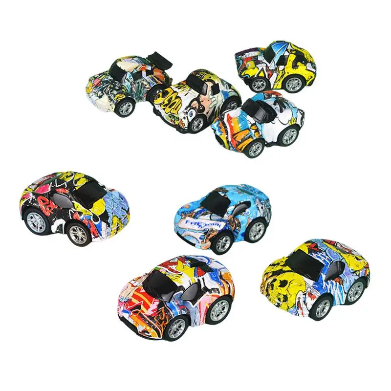 

Pull Back Toy Cars 8Pcs Friction Powered Tiny Cars Toys Push And Go Cars Party Supplies Favors Birthday Gift For Children