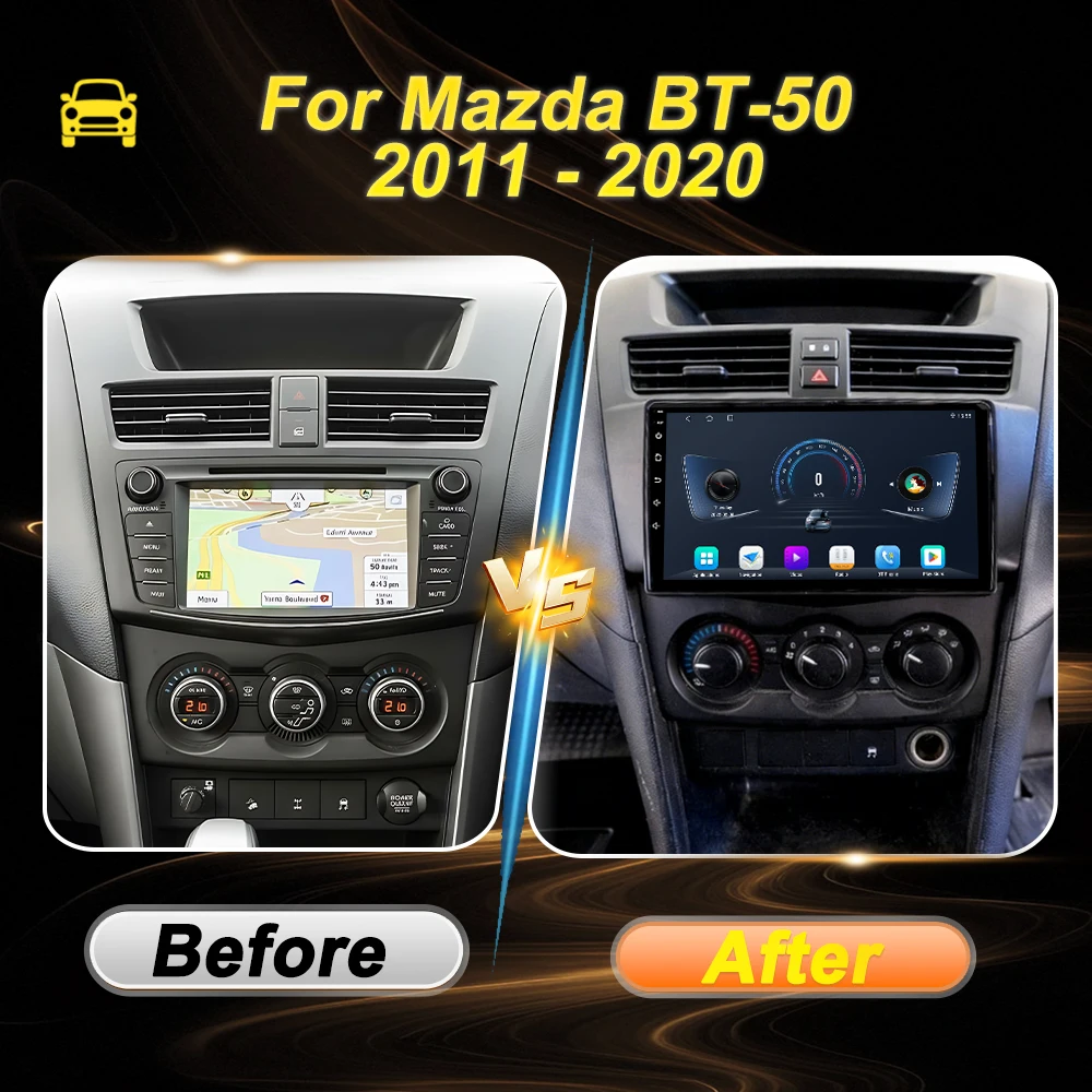 Фото Автомагнитола 2 Din для Mazda BT-50 2011-2020, Android 16, Carplay, GPS-навигация, сенсорный экран, 8-ядерный процессор, 5G Wi-Fi, без DVD-плеера №2