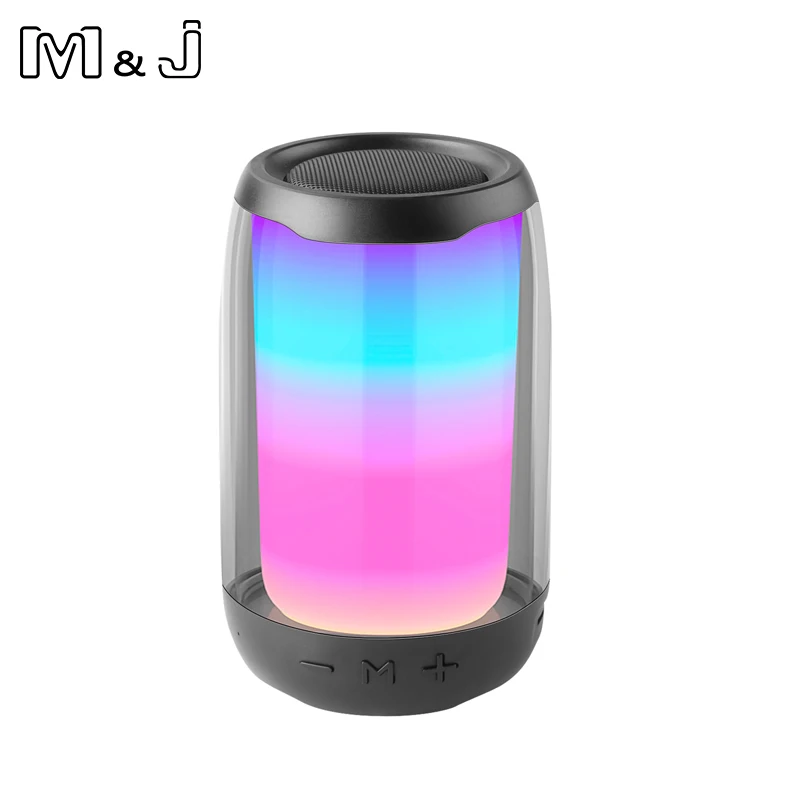 

Wireless Bluetooth Speaker LED Portable Boom Box Outdoor Bass Column Subwoofer Sound Box with Mic Support TF FM USB Subwoffer
