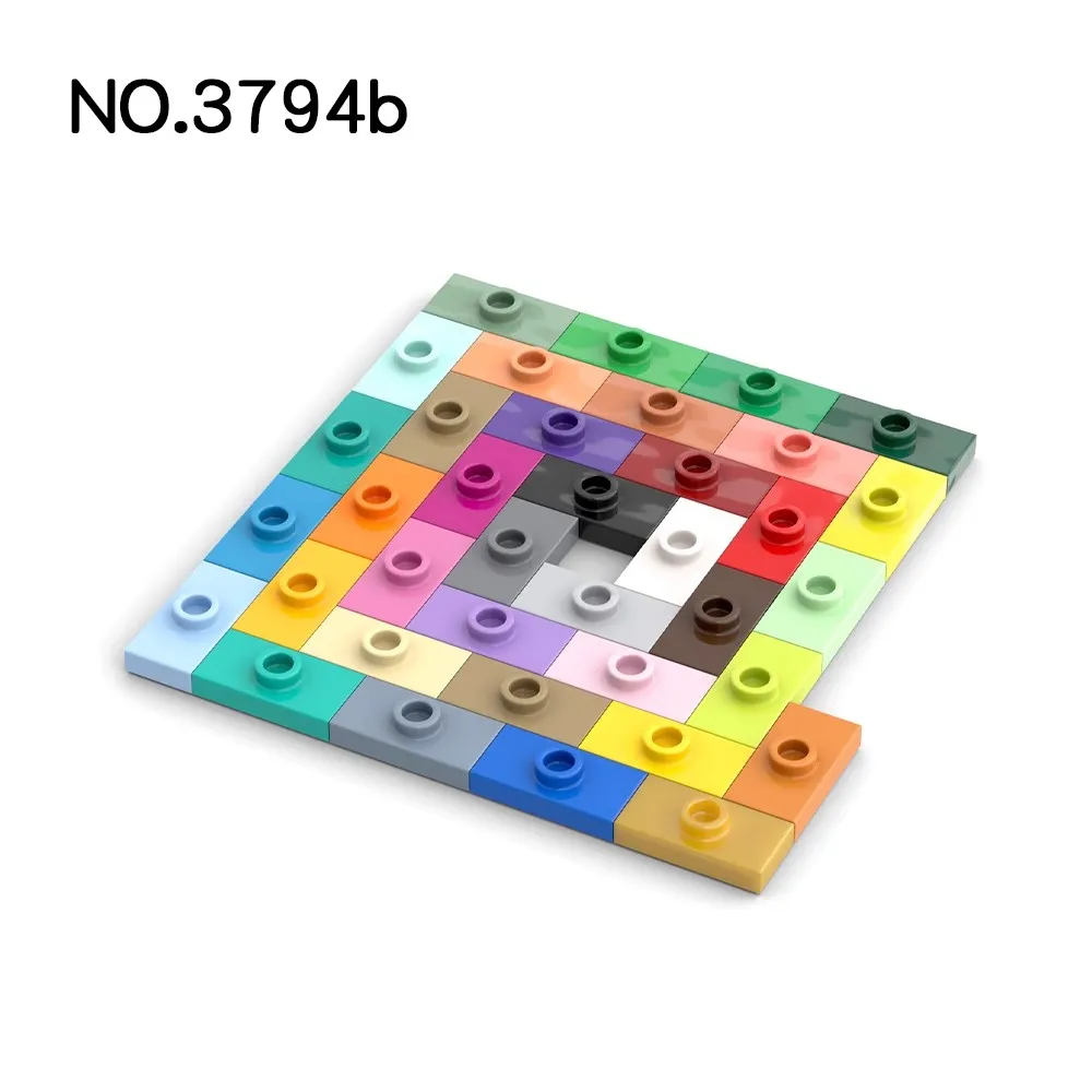 50 шт. детали MOC 3794 специальная пластина 1 x 2 с шпилькой совместимые кирпичи сделай