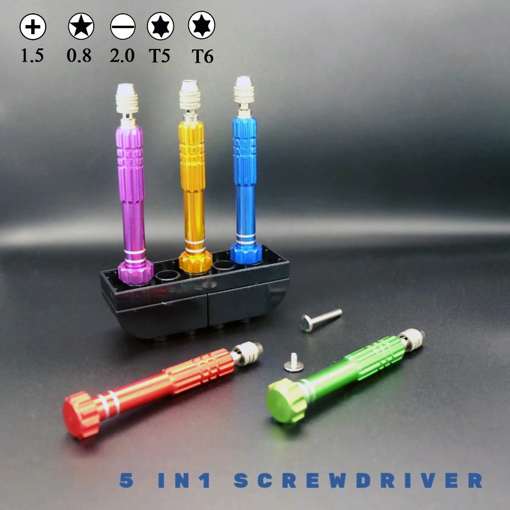 

Отвертка из алюминиевого сплава 5 в 1, набор инструментов для ремонта iPhone, Samsung, Galaxy, Xiaomi, HUAWEI