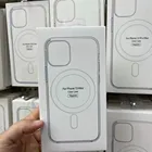 Магнитный прозрачный чехол-накладка для Apple Magsafe, чехол для iPhone 13, 12 Mini, 11 Pro Max, XS, XR, X, 7, 8 Plus, Samsung S21 Ultra, Macsafe