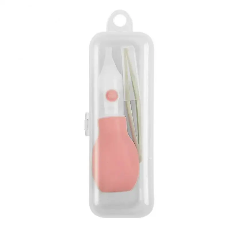 Manual Baby Nasal Aspirator+Clip Kit Solid Silicone Upgraded Pump Anti-Reflux Nose Cleansing Infant Nursing Health Care Tool Set images - 5