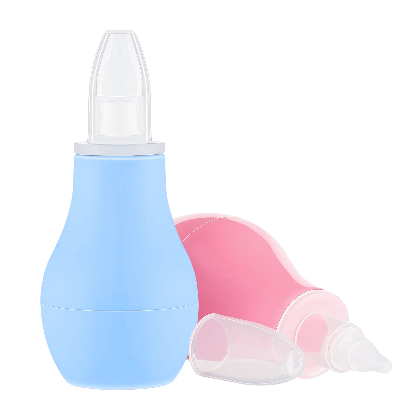 

2 Pcs Manual Nasal Aspirator Baby Snot Cleaner Suction Cup Plates Babies Nose Booger Sucker Remover Bowls