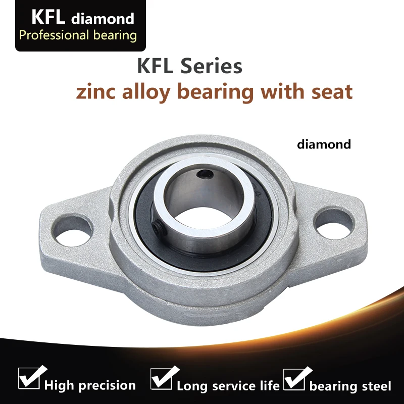 

KFL001 Diameter 12mm Bore Diameter Self Aligning Zinc Alloy Flange Pillow Block Bearing K001 FL001