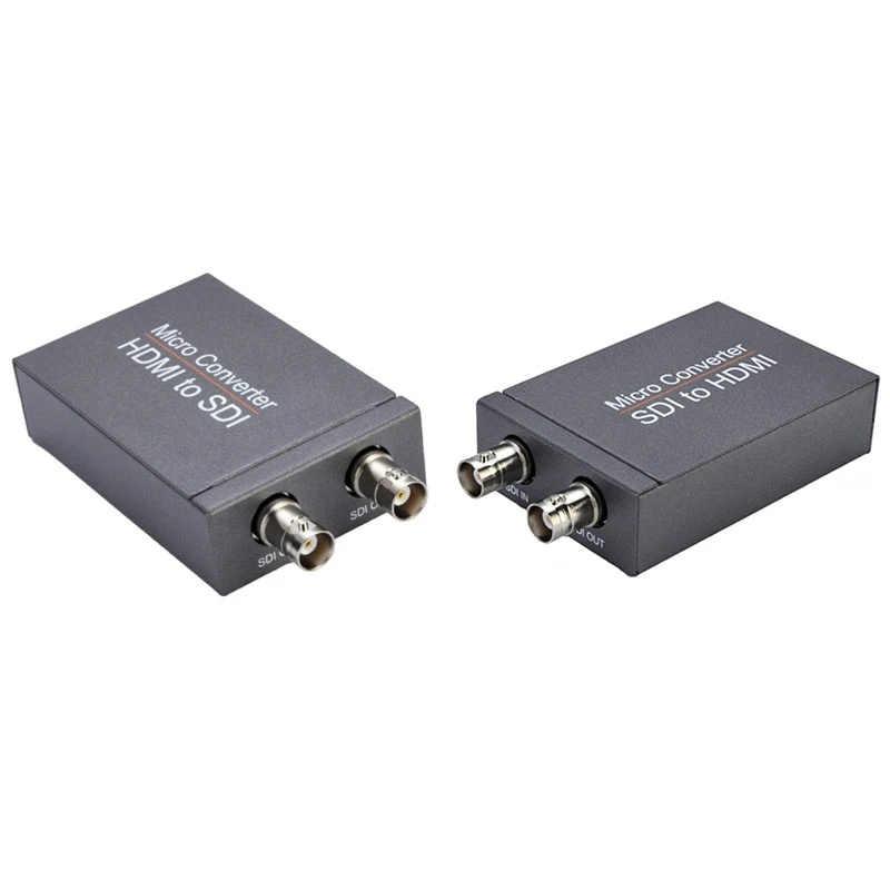

Мини-преобразователь HD 3G SDI в HDMI, микро-конвертер HDMI в SDI видео с автоматическим обнаружением аудио и форматов для камеры, 2 шт.