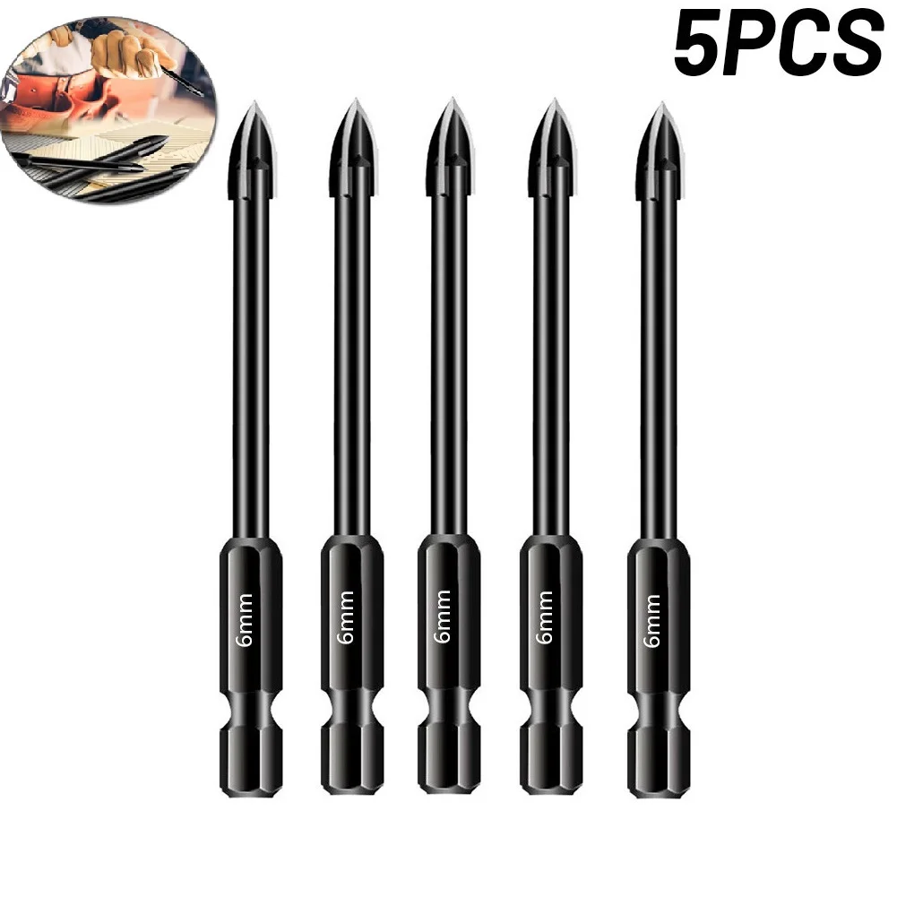 

1pc Tungsten Steel Glass Drill Bit Set Multifunctional Carbide Triangle Drill Bit For Glass Ceramic Vitrified Brick Full Tile