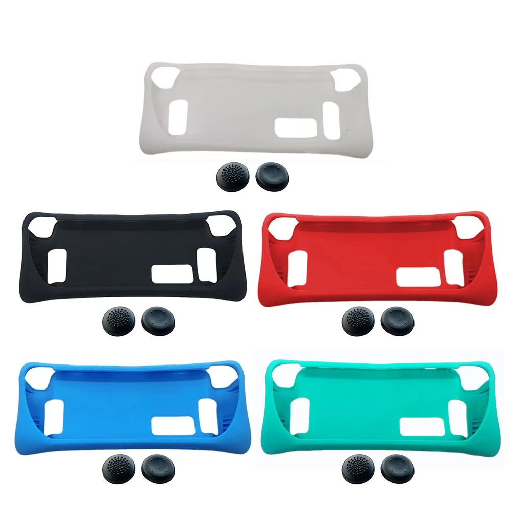 

Силиконовый чехол для игровой консоли с колпачками для больших пальцев, утолщенная защита консоли, ударопрочные игровые аксессуары, наборы...